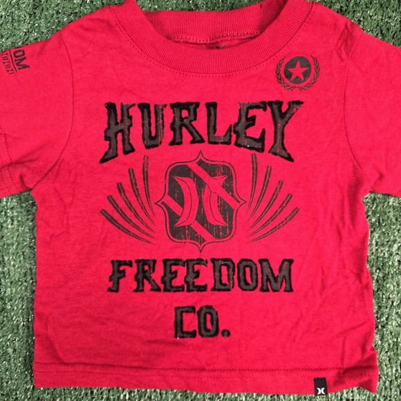 NEW Hurley 12 months long sleeve T shirt boys Red logo long sleeve - Picture 3 of 10